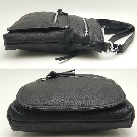 Guscio Shoulder Bag Synthetic Leather Black - Picture 4 of 8